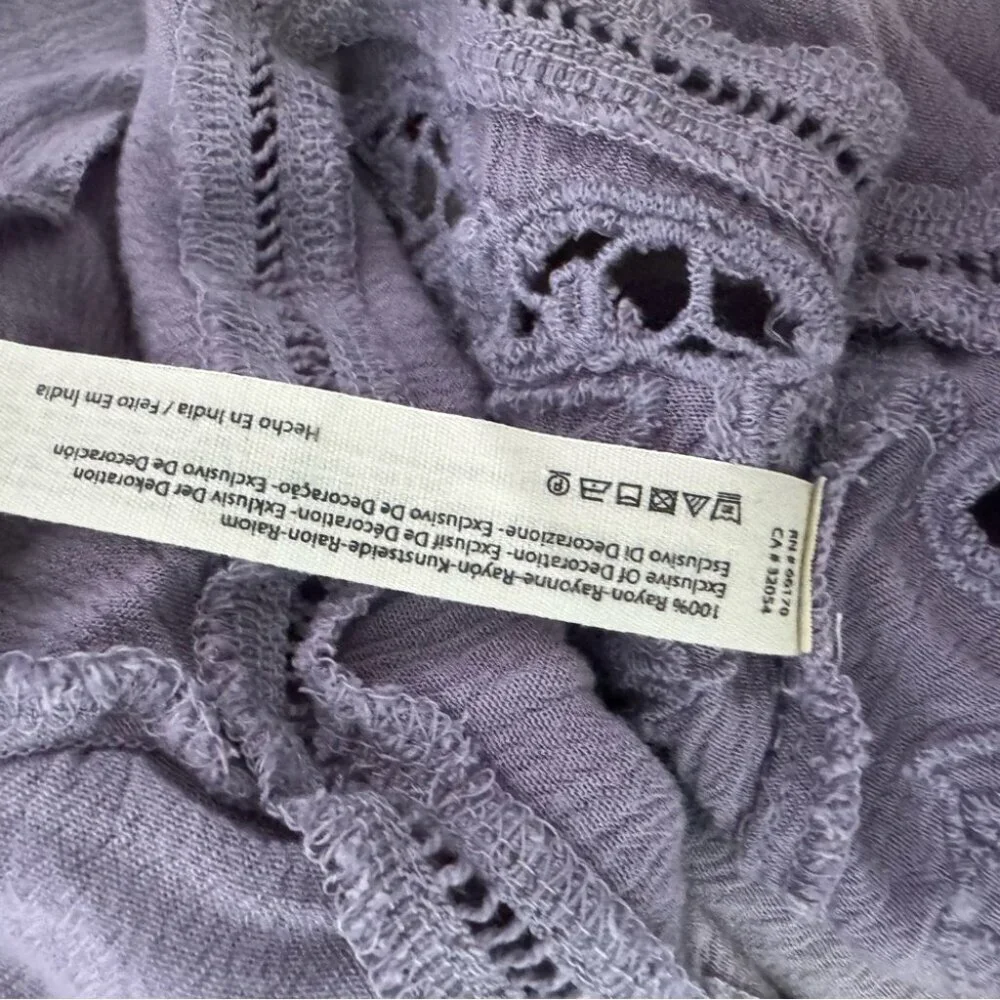 Free People Lavender Halter INTIMATELY Women’s Heat Wave Tunic Mini Dress Purple